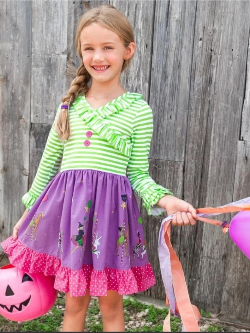 Eleanor Rose Halloween Carousel Miley Dress Size 7-8